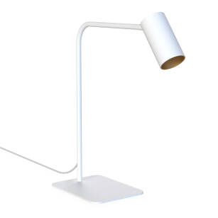 Biało-Złota lampa biurkowa MONO